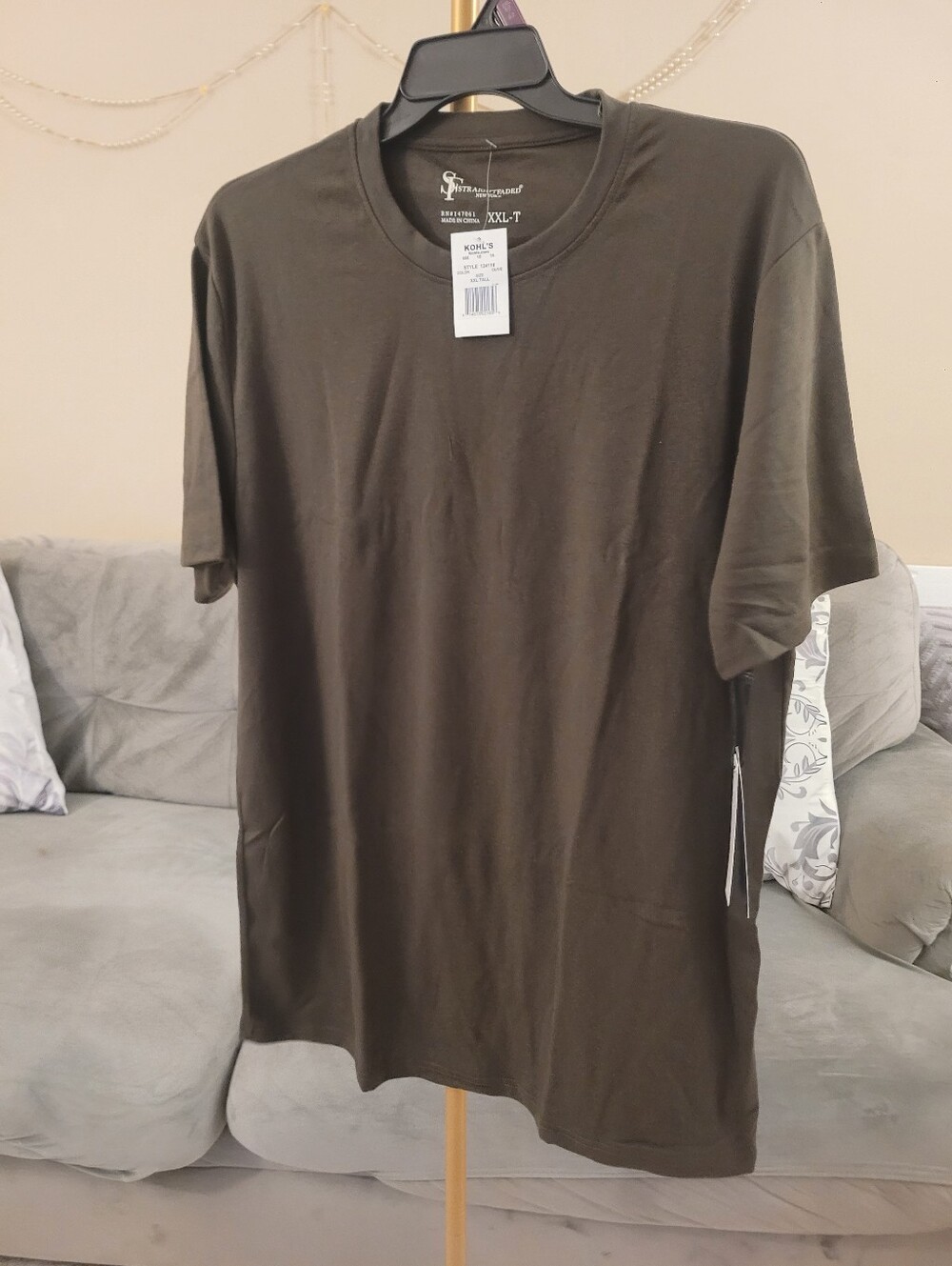 Straight Faded Kohl's  Crew Neck Short Sleeve T-Shirt